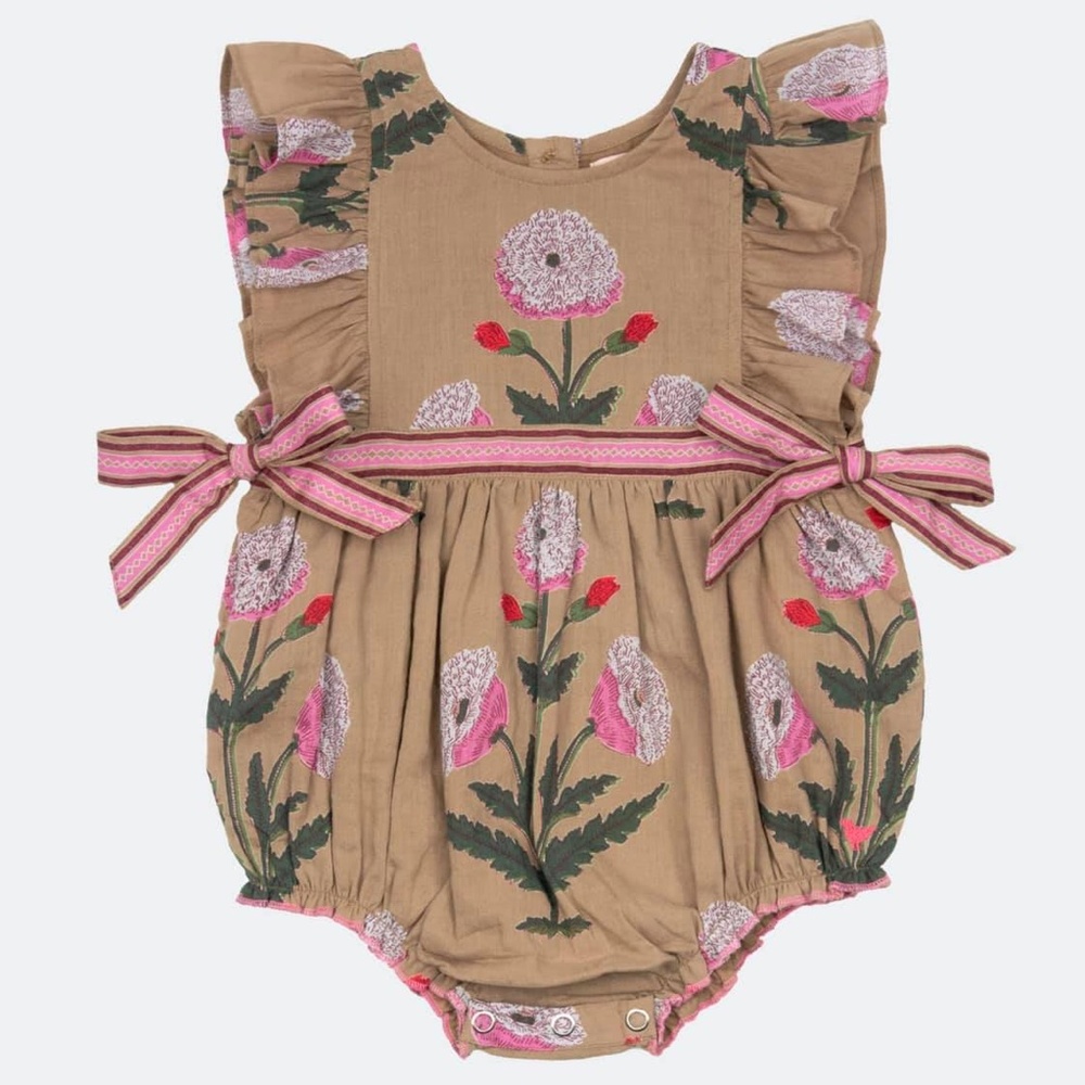 Pink Chicken Floral Ruffle Bubble